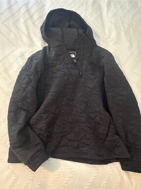 The North Face Black Quilted Hooded Jacket - Women's XL